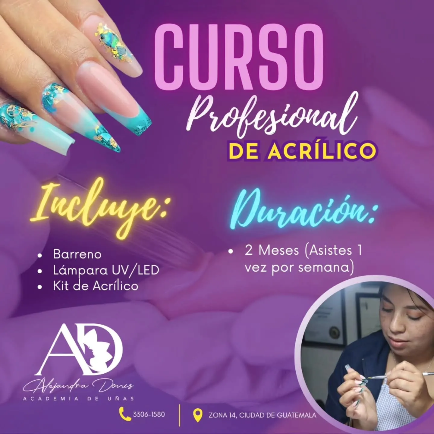 Curso Profesional de Acrilico